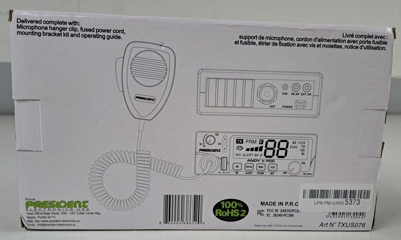 President Andy II FCC